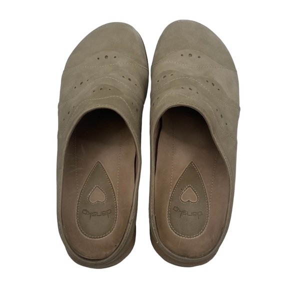 Dansko Leather Taupe Slip-On Mules Size 40 Women's - Picture 5 of 9